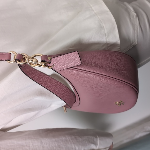 Coach CO996 Aria Shoulder Leather Gold/True Pink (Firm Price) - Picture 3 of 7